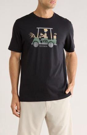 Travis Mathew Highway 23 2.0 Cotton Graphic T-Shirt in Black at Nordstrom Rack, Size Xx-Large
