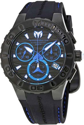 Technomarine Cruise Medusa Chronograph Black Dial Mens Watch 115080