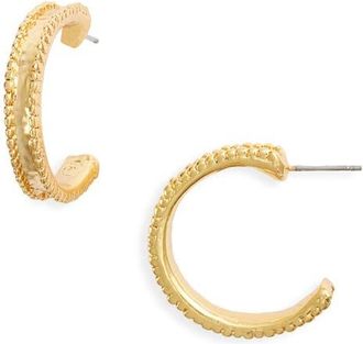 Karine Sultan Dotty Hoop Earrings in Gold at Nordstrom