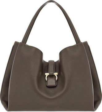 Ferragamo Medium Leather Shoulder Bag