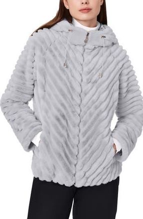 Bernardo Faux Fur Jacket in Grey at Nordstrom Rack, Size Medium