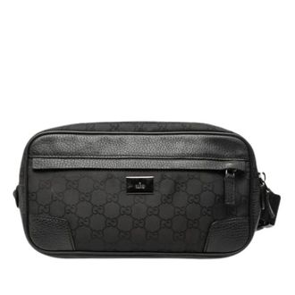 Gucci Pre-owned Belt Bags, female, Black, Size: ONE SIZE Pre-owned Nylon Belt Bag