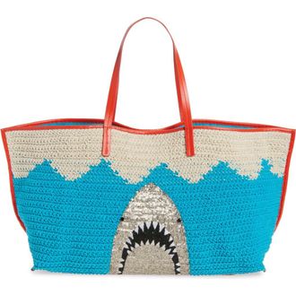 Staud Large Christos Crochet Tote in Great White at Nordstrom