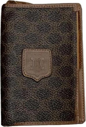Celine Pre-owned Vintage Leren Portemonnee - Dames - Vintage Accessoires - Bruin - ONE Size - Leer - Vintage