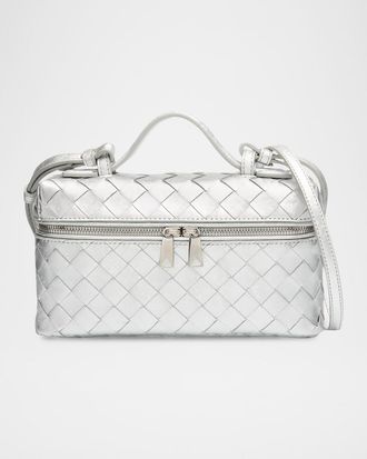 Bottega Veneta Bang Bang Laminated Leather Vanity Crossbody Bag