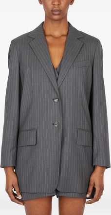 Max Mara Blazer met krijtstreep - Grijs