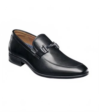 Florsheim Mens Zaffio Moc Toe Bit Loafer In Black