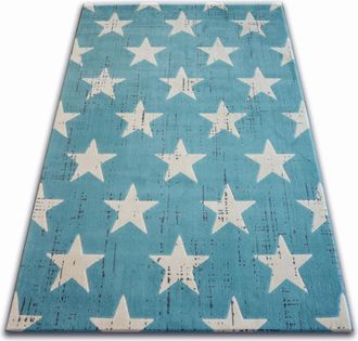 RugsX Rugsx - Alfombra Scandi 18209/031 - Estrellas Blue 120x170 Cm