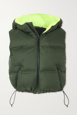 Aztech Mountain Piumino Trapuntato Con Cappuccio Smanicato Snowbird - Verde