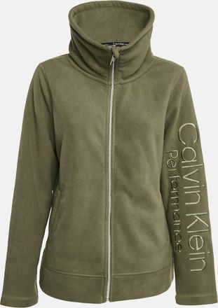 Calvin Klein Green Synthetic Fleece Performance Jacket