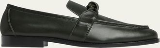 Bottega Veneta Mens Astaire Knot Leather Loafers