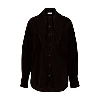 Ferragamo Dames, Blouses & Shirts, Bruin, Maat: S Corduroy