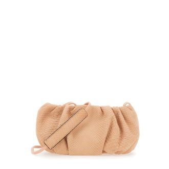 Biagini Tassen, Dames, Roze, ONE Size, Leer, Pillow Clutch