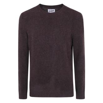 MC2 Saint Barth Regent Alpaca Round Neck Sweater - Knitwear - Hombre - Marr&oacute;n - 2XL