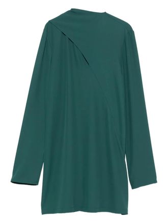 Patrizia Pepe draped midi dress - women - Fabric - 38 - Green