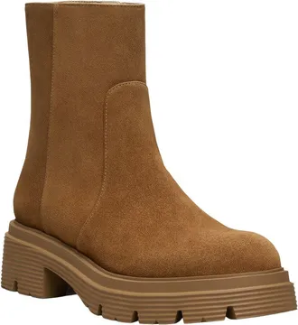 Stuart Weitzman Hudson Lite Zip Suede Bootie