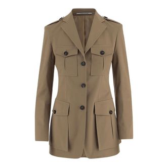 Tagliatore Blazers, female, Beige, Size: XS Stretch Cotton Jacket