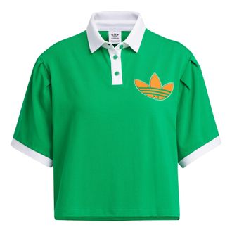 adidas (WMNS) adidas originals Varct Polo Shirt Green IU4767