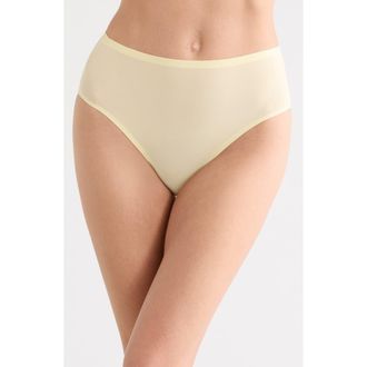 Chantelle Soft Stretch High Cut Briefs in French Vanilla at Nordstrom