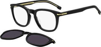 HUGO BOSS Glasses, male, Black, 51 MM, 1725/G/Cs 807(M9) Optical Frame with Clip-On