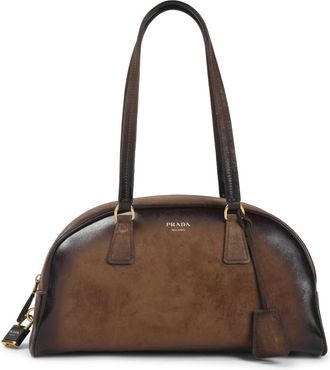 Prada Brown Logo Handbag