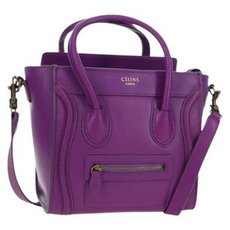 Celine Pre-owned Mini Bags, female, Purple, Size: ONE SIZE Pre-owned Vintage Mini Hand Bag