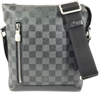 Louis Vuitton Pre-owned Cross Body Bags, female, Gray, Size: ONE SIZE Pre-owned Damier Infini Pochette