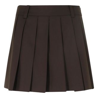 Dunst Minifalda plisada - Skirts - Mujer - Marr&oacute;n - M