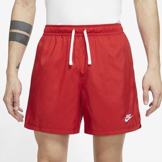 Nike Mens Club Woven LND Flow Shorts - Red/White Size 3XL