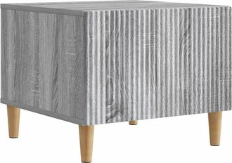 vidaXL Mesa De Caf&eacute; Gris Sonoma 49 X 50 X 40 Cm Madera De Ingenier&iacute;a Vidaxl