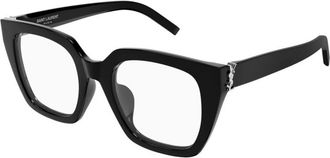 Saint Laurent Ladies Black Square Eyeglass Frames SLM143OPT 001