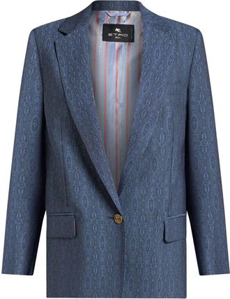 Etro wool blazer - Blue