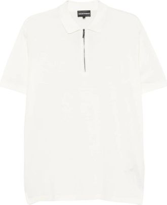 Emporio Armani Off White Logo Polo