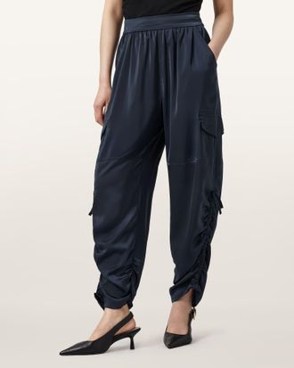 AllSaints Kaye Straight Fit Drawcord Pants