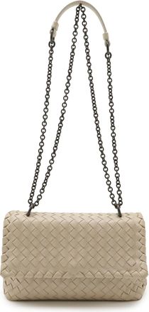 Bottega Veneta Intrecciato Beige Leather Shoulder Bag Tote Bag (Pre-Owned)