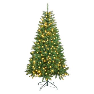 Mobili Rebecca Rebecca Mobili &Aacute;rbol De Navidad Abeto Artificial 210 Cm De Grosor Verde 1050 Ramas Y 400 Luces Led