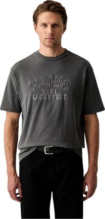 Karl Lagerfeld KL 755170 T-shirt - Heren - T-shirts - Grijs - M - Katoen - Tops