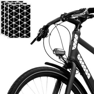 OEM Juego De 3 Pegatinas Reflectantes Autoadhesivas Para Bicicleta, Casco Y Cochecito De Beb&eacute;
