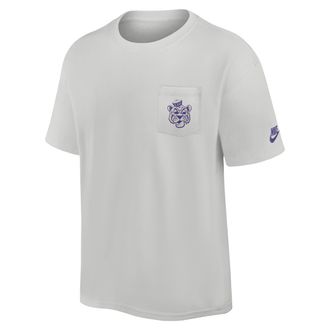 Nike LSU Legacy Max90 Pocket 2-Hit Nike Mens College T-Shirt in Grey | 01GC0BBLOV-E3Q
