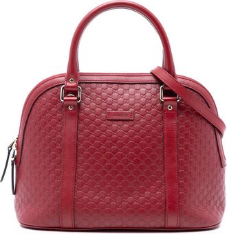 Gucci Pre-owned Gucci Medium Microguccissima Dome Satchel Ladies 449663 498879