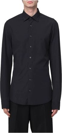 Michael Kors Slim Performance Stretch Overhemd - Heren - Casual Overhemden - Zwart - 4XL - Polyester - Overhemden