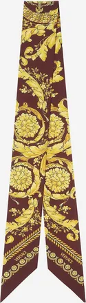 Versace Womens Silk Choker Scarf Multicolour Ties & Bow