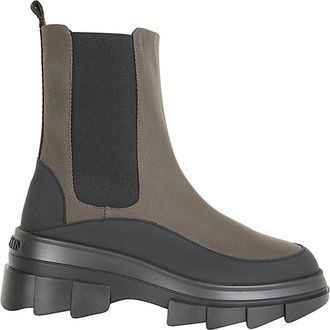 Stuart Weitzman Megalift Chelsea Boot - Dames - Chelseaboots - Zwart - 36 EU - Leer - Schoenen