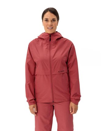 Vaude Regenjacke VAUDE WOMENS LOAMER RAIN JACKET, Damen, Gr. 36, rosa (mulberry), Obermaterial: 100% Polyester, normal, Jacken Regenjacke, wind- und wasserd