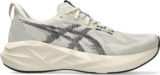Asics Mens Novablast 5 Running Shoes In Oatmeal/black