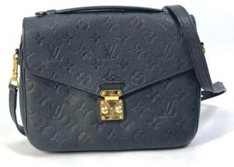 Louis Vuitton Tweedehands Canvas Louis Vuitton tassen - Dames - Vintage Schoudertas - Zwart - ONE Size - Vintage