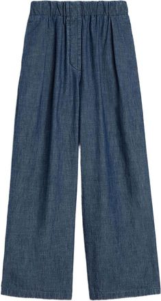 Jil Sander Baumwollhose mit weitem Bein