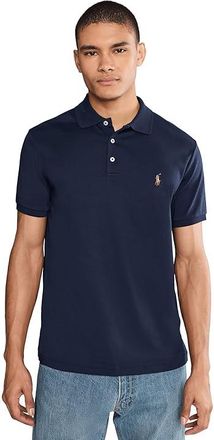 Polo Ralph Lauren Custom Slim Fit Soft Cotton Polo Shirt Mens Clothing Refined Navy : 2XL