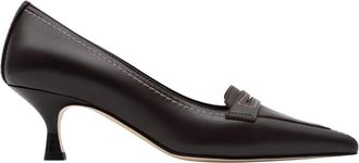 Parall&egrave;le Moino Pomp - Dames - Pumps - Bruin - 39 EU - Leer - Schoenen
