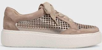 Vaneli Womens Yago Lace Up Sneaker In Shell Mercury